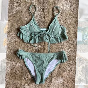 Cupshe Pastel Green Bikini
